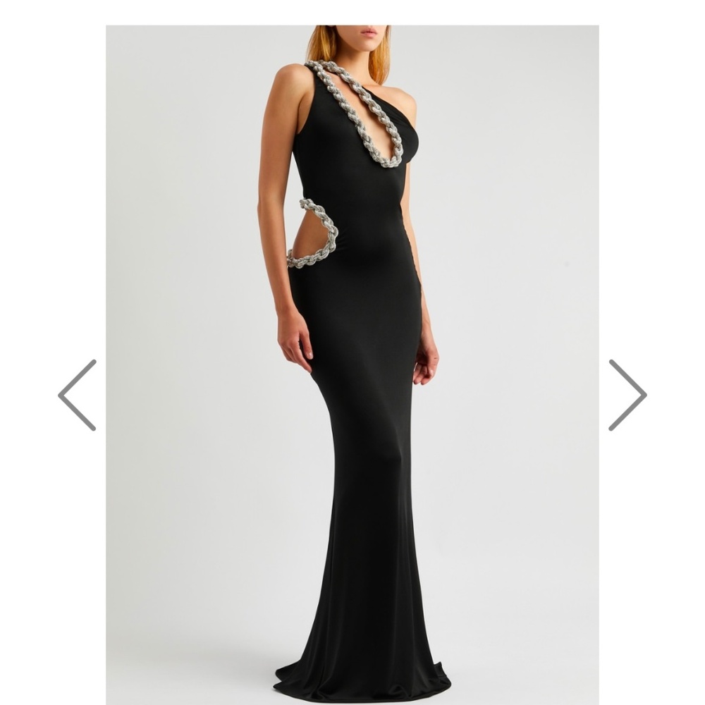 Stella McCartney black cut out gown